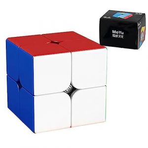 Speed Cube, MOYU Meilong M 2x2 Magic Cube Durable et Flexible Puzzle Cube Casse-tête pour Passionnés de Speed Cube (TaoLeLe, neuf)