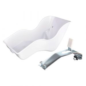 MotiveTech Siège de Vélo pour Poupée pour Enfants, Décoration pour Bébé, Porte-vélo pour Poupée, Facile à Installer, Blanc (EasyTutorGift, neuf)