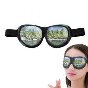 Masque pour les yeux amusant - Masque de sommeil de voyage - Polyester drôle 3D - Masque pour les yeux - 16 cm - Pour dormir - Portable et respirant - Pour filles - Vie quotidienne, camping, repos (ruixiake, neuf)