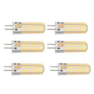 6 Pcs Gy6.35 Led, 700lm 72 Led 360 Degrés Gy6.35 Led Lampe 7 W AC DC12V G 6 35 G6.35 Corn Light pour Lampes Suspendues Plafond Lumière Chaude (2700 K 3000 K) (Lumière Chaude) (Terisassa, neuf)