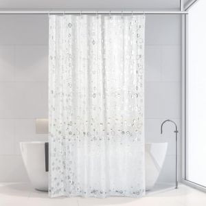 OTraki Rideau de Douche 120 x 200 cm - Anti-moisissure - Lavable - avec Aimant - Transparent - en EVA - pour Baignoire - Imperm&eacute;able - pour Salle de Bain - pour Famille (OTraki, neuf)