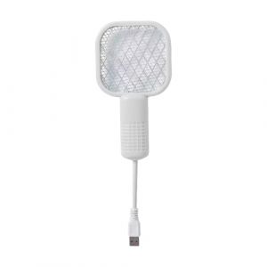 Raquette ÉLectrique Insecte - Tapette à Mouche, Raquette Anti-Moustiques -Tapette ÉLectrique Puissante Rechargeable Piège en Maille De Sécurité à 5 Couches avec Lumière LED Et Taper-C Câble pour (kueago, neuf)