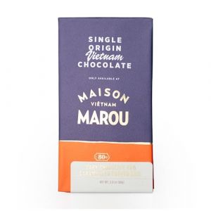 MAROU – Tablette chocolat noir 65% Riz soufflé caramélisé – Crunchy | Commerce Direct Et Transparent | Sans additifs, Sans soja | Origine Vietnam (Lot de 1) (MAROU FRANCE, neuf)