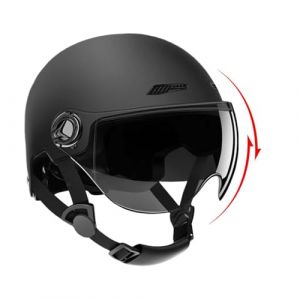 Casque Trottinette Electrique Adulte, Casque V&eacute;lo Visi&egrave;re &Eacute;lectrique Homme/Femme, Casque Skate Adulte, Casque V&eacute;lo Unisex Haute Protection, &Eacute;quipement De Protection De Patinage pour Adultes Et Jeunes (keslmk, neuf)