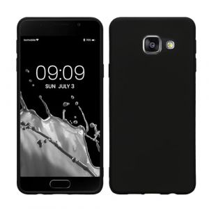 kwmobile Housse Compatible avec Samsung Galaxy A3 (2016) Coque - Housse de téléphone Protection Souple en Silicone - Noir Mat (SX-Commerce, neuf)
