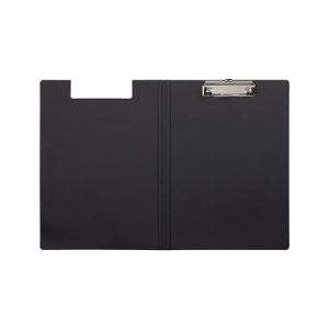 MAUL dossier A4 MAULbalance - Dossier de conférence en carton au look marbré - Pince métallique moderne pour le rangement du papier - Dossier pour le bureau, la cuisine et l'atelier | Noir (papeterie neveu, neuf)