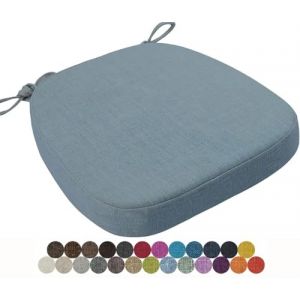 seokor Coussin de Chaise 40x38/43x40/43x42cm Coussins de Si&egrave;ge Amovible Lavable Galette de Chaise, pour Int&eacute;rieur et Ext&eacute;rieur, Bureau, Salle &agrave; Manger, Maison, Jardin(Color17,43x42x3cm) (amzgyc, neuf)