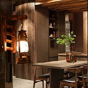 Bois Rétro Appliques Murale Vintage Loft Industriel Luminaire Rustic Living Lampe LED Mur Chambre EZ7 Simple Mur Creative Mur Lampe Design Antique Nostalgie Mur Intérieur Petite Lustre,C (COCOLL, neuf)