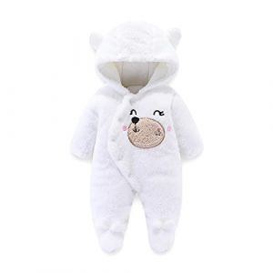 Walabe Vetement Bebe Garcon/Fille Naissance Combinaisons Manteau A Capuche Hiver Chaud Vetements Bebe Garcon 0-18 Mois Blousons Bebe (auxXeto, neuf)