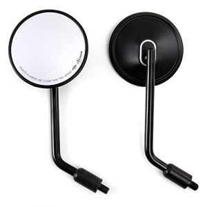 R&eacute;troviseur lat&eacute;ral de moto rond E9 CNC r&eacute;troviseur 10mm vis pour Cafe Racer Bobber Chopper (evomosa Eur., neuf)