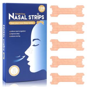 120 Pi&egrave;ces Bandelettes Nasales,Nasal Strips Anti Ronflement Efficace,Ecarteur Nasal Anti Ronflement,R&eacute;duction Ronflements Pour une Meilleure Respiration (DSONIER, neuf)