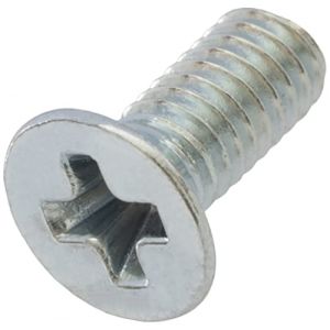AERZETIX - C59619 - Lot de 100 vis à métaux M2.5x6 mm à tête fraisée PH1 - DIN 965 - en acier au carbone - dureté 4.8 - finition zingué - pour fixation vis tournevis assemblage (Tuning, neuf)