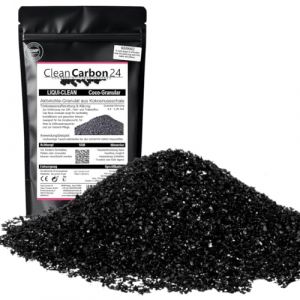 10 litres de Charbon Actif granul&eacute;s de coquilles de Noix de Coco pour Le Traitement de l'eau (0,6-2,36 mm/8 x 30 Mesh) [Classe &eacute;nerg&eacute;tique A] (CleanCarbon24 Powered by Clean Process GmbH, neuf)