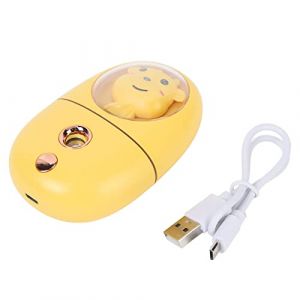 MINI Pulvérisateur Facial, MINI Cuivre à Vapeur à Vapeur pour Visage Humidificateur USB RECHARGAGE Eye Face Humidificateur Mignon Animal Facial Mist Pulporler pour le Visage de Voyage (YELLOW) (Mateisy, neuf)