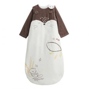 Petit B&eacute;guin - Gigoteuse d'hiver en velours avec manches amovibles Cracotte (Petit B&eacute;guin, neuf)