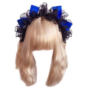 Watreketal Serre Tete,Bandeau à nœud en dentelle cool pour fête de cosplay, bandeau pour femme, bandeau de fête, costume de cosplay, coiffure de femme de chambre (Xuanlang Trading, neuf)