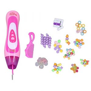 Kit de Tresse de Cheveux pour Enfants, Accessoires Color&eacute;s, Outil de Tressage de Cheveux Bricolage pour Filles, Ensemble de Jouets de Coiffure et Outils de Cheveux avec Plusieurs (dazzlingly beautiful, neuf)