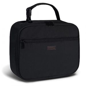 AOSBOS Sac Repas Isotherme Lunch Bag avec Poignée Détachable, Petit Sac Glacière Souple de Pique-niquepour Hommes Femmes Enfants, Noir (S-MART LIFE, neuf)