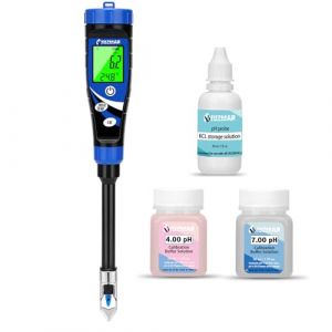 UIUZMAR Testeur de pH du sol, testeur &eacute;lectronique de pH pour plantes, testeur de pH du sol, testeur de pH num&eacute;rique pour terre et eau, hydroponie (Hecotrax Tester, neuf)