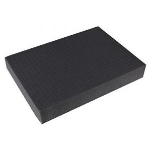 HMF 1451-60 Mousse prédécoupée, cube de mousse, 440 x 315 mm, garniture de valise, Tabletop, hauteur: 60 mm (hmf_shop, neuf)