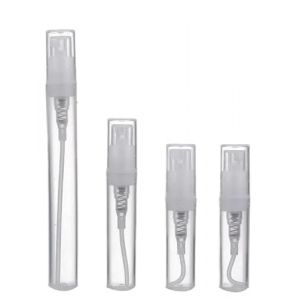 flacon voyage Flacon de parfum portable en verre noir, flacon vide rechargeable, flacon cosmétique, échantillon, flacons en verre fin(Clear,2ML,50PCS) (songhuashangdian, neuf)