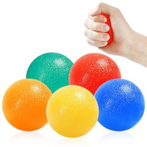 5 pi&egrave;ces Balles Reeducation Main,Adultes et Enfants Balle anti-stress,main Exercice d'exercice Balle Molle,Pour L'Entra&icirc;nement de la Force de Pr&eacute;hension et Soulagement de l'anxi&eacute;t&eacute; (yanyankejiyouxiangongsi, neuf)