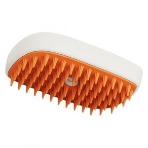 Brosse &agrave; Vapeur Chat d'Int&eacute;rieur - Peigne Nettoyant Pour Animal Et Enleve Poils | Brosse De Toilettage &Agrave; Vapeur Pour Chiens Rechargeable,Utilisable dans la Maison, l'Appartement, le Salon, la (chenzhiguO, neuf)