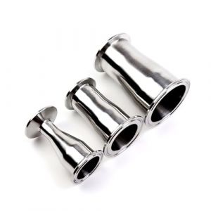 ZHGUIMING Raccord de r&eacute;duction for tuyau concentrique en acier inoxydable SS304, diam&egrave;tre ext&eacute;rieur 19/25/32/38/45/51/63/76/89/102 mm, virole sanitaire, 50,5-119 mm, triple collier de serrage(25x19 to (guihuamingyue home, neuf)