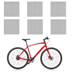 XIATIAN R&eacute;flecteurs de Rayon, 72 Pi&egrave;ces R&eacute;Flecteur de Roue Rayons, 360&deg; Visibilit&eacute; et Montage Facile, Catadioptre Velo, pour Rayon de V&eacute;Lo R&eacute;fl&eacute;Chissants pour Tous Les Rayons de V&eacute;lo Standard (Argent) (xiaoweizhixin, neuf)