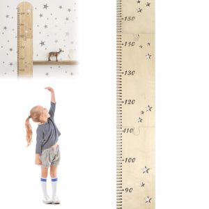 200CM Toise Murale Enfant Bois Diagramme Taille Enfants Règle Hauteur Murale Diagramme de Croissance de BéBé Toise en Bois pour Décoration Murale Cadeaux pour Garçons et Filles (LEdoudouLE, neuf)
