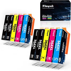 Timink 364XL Cartouche d'encre Compatible Remplacement pour HP 364XL pour HP Deskjet 3070A 3520 3524 Officejet 4620 4610 4622 Photosmart 5520 5510 5511 5512 5522 6520 6512 6515 (10 Pack) (Timinkeu, neuf)