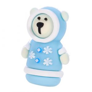 Mobestech &Eacute;tui De Protection Pour Pince &agrave; Cuticules Ours Bleu, Silicone, Protection S&eacute;curis&eacute;e, Manucure Et P&eacute;dicure, Usage Domestique (Cash Liu, neuf)