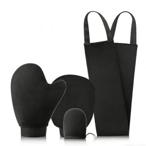 Ensemble de gants de bronzage r&eacute;utilisables, gants autobronzants, faux gant de bronzage, applicateur de lotion autobronzante pour le dos, brosse de bronzage pour le corps (cunsheng, neuf)