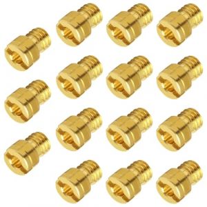 15 Pi&egrave;ces Gicleurs 4mm, Carburateur Principal Jet Set, Gicleurs Principaux, Kit de Jet Principal de Carburateur, Taille 40,42,46,48,50,52,54,56,58,60,65,70,75,80,85 pour Scooter Moto (BUKYCAT, neuf)