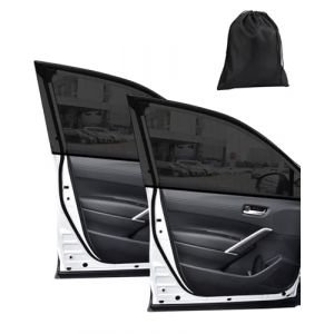 BPTRKOM 2 Pièces Pare Soleil Voiture Bébé,Chaussette pour Enfants et Animaux,Bloquer Les Rayons UV Anti Moustiquaire,Taille Universelle pour Plupart des Voitures(Vitre avant) (hebishikaifaquweiyueyingshangmaoyouxiangongsi, neuf)