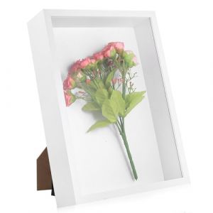 Cadre 3D &agrave; remplir, cadre 3D A4 profond &agrave; remplir, cadre pour objets de 6,5 cm de profondeur avec plaque acrylique transparente pour photo m&eacute;dailles cadeaux fleurs s&eacute;ch&eacute;es cadre vitrine, 21 x 29,7 cm (PengZheWeiKeJi, neuf)