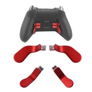 4 Pack Elite Controller Paddles pour Xbox Elite 2 Controller Paddles,Acier Inoxydable Elite Core Controller Paddle pour Xbox One Elite Controller Series 2,Elite Series 2 Core Controller (Rouge) (peipei-eu, neuf)