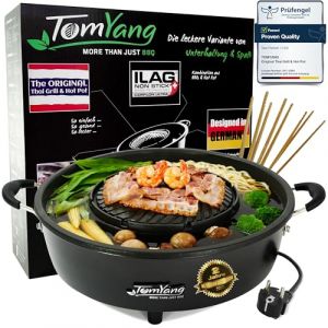 TomYang Hot Pot, barbecue tha&iuml;landais et hot pot original, BBQ thai &eacute;lectrique multicuiseur, rev&ecirc;tement suisse, design allemand, +100 vid&eacute;os de recettes. Barbecue cor&eacute;en de table, appareil raclette (TomYang BBQ, neuf)