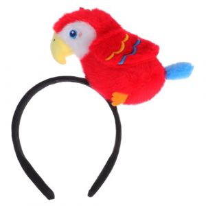 NIYANGLE Serre-t&ecirc;te Perroquet pour F&ecirc;te Halloween Accessoire de T&ecirc;te Oiseau Amusant Bandeaux Animaux pour D&eacute;guisement (Telinei, neuf)