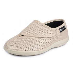 Aerosoft Chaussures Basses Stretch 15 Largeur G-H Semelle intérieure Amovible antidérapante, Beige, 39 EU (J. Hirsch Vertriebs-GmbH & Co. KG, neuf)