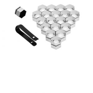 GKLYJCDR 20 pi&egrave;ces Voiture Cache Ecrou Roue, pour Peugeot 407 307 206 301 408 4008 Antirouille Anti-poussi&egrave;re Capuchons D'&eacute;Crou de Roue Protection Accessoires,C-19mm (AnnyMonth Genuine mall, neuf)