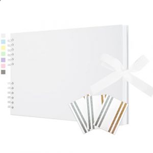 Vienrose Album Photo Scrapbooking avec 100 Pages, 21,5 x 29 cm livre photo, Album Photos Vide Scrapbooking pour Bebe, Mariage, Enfant, Classe et Anniversaire, Blanc (Vienrose EU, neuf)