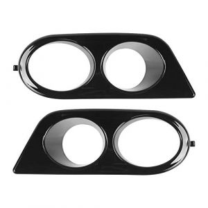 Yuecoom Paire de cache antibrouillard de pare-chocs avant à deux trous pour accessoire de voiture E46 M3 2001-2006(Noir brillant) (Liaowev, neuf)