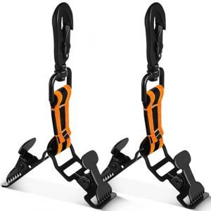 GUOSIYAO Pince A Gants Clip De Gants 2pi&egrave;ces Glove Clips De Pompier Avec Mousqueton Porte De Travail Porte Pour Accrocher Des Serviettes Des Casques (Orange double Pince) (SIYAO-EUR, neuf)