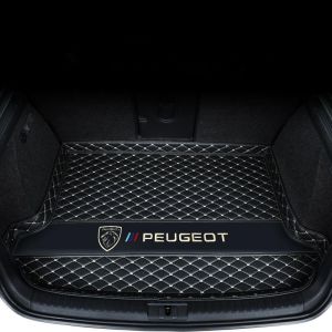 MXQCLSA Voiture Tapis de Coffre, pour Peugeot 207 208 307 308 407 408 508 508L 2008 3008 5008 Tous Les Temps Imperméable et Antidérapant Anti-Rayures Convient Coffre Protection Accessoires,C (guchengxianmaxueqinshangmaoyouxiangongsimaxueqin, neuf)