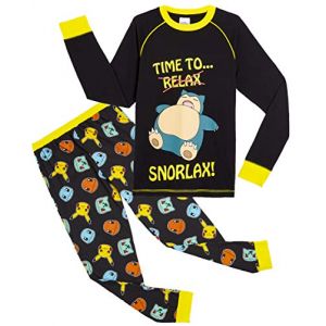 Pokémon Ensembles de Pyjama Garçon et Ado Set Long PJs Doux et Respirant Pyjama Pikachu Enfant Loungewear Cadeau Anime Cadeau Garçon (4-5 Ans, Multi) (Get Trend., neuf)