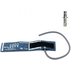 Brassard de tension artérielle en PU à tube unique avec connecteur BP12 pour nouveau-né de 6 à 11 cm, brassard de remplacement réutilisable NIBP avec airbag intérieur pour machine de surveillance BP (Skmeditec Direct, neuf)
