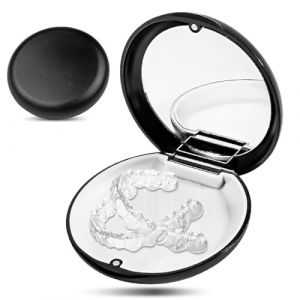 WHYCNJL 1 Pièce Boite Appareil Dentaire Boîte Gouttiere Dentier Boite Aligneur Boîte de Rangement pour Prothèses Boite Goutiere Dent Portable Etui pour Dentaires Facile à Nettoyer (Noir) (YIN LIJUAN DE OUZHOU DIAN, neuf)