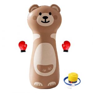 Punching Ball Gonflable - Set De Boxe Enfant avec Design Cartoon Mignon, Stable Et Résistant - Sac de Frappe pour la Pratique du Karaté - pour Garçons, Adolescents, Filles Et Fils (nubayer, neuf)