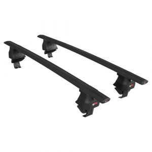 apline Compatible avec Renault Captur 2 2019-2025 ACE-4 Barres de Toit Railing Porte-Bagages de Voiture Noir Aluminium 2 Barres (Apline Shop, neuf)